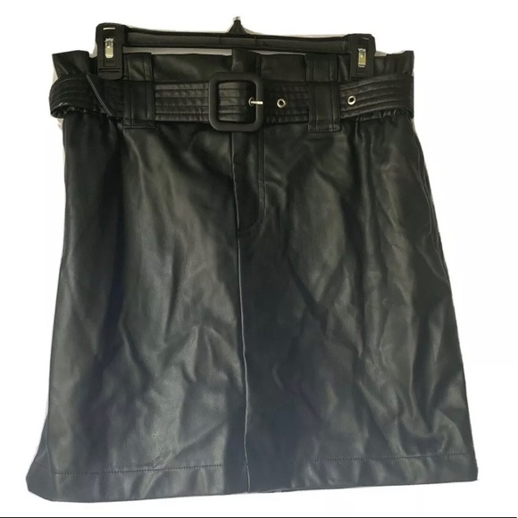 Zara | Skirts | Zara Women Skirt Large Faux Leather Miniskirt | Poshmark